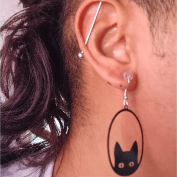 Hand crafted halloween dangle earrings - Picture 12 of 15